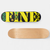 OMG FINE (JAMAICA) 8 1/4 "Skateboard Deck Skateboard (Horizontaal)