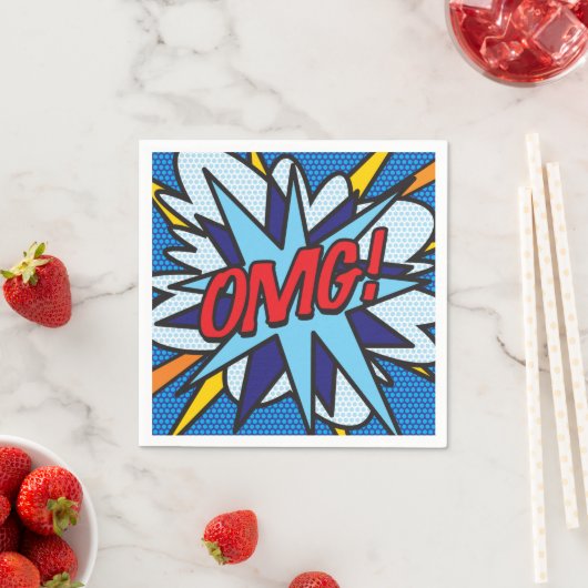 OMG Fun Retro Stripboek Servetten (Insitu)