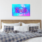 OMG! Fwb! Canvas Afdruk (Insitu (Slaapkamer))