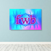 OMG! Fwb! Canvas Afdruk (Insitu (Houten vloer))