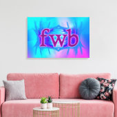 OMG! Fwb! Canvas Afdruk (Insitu (Woonkamer))