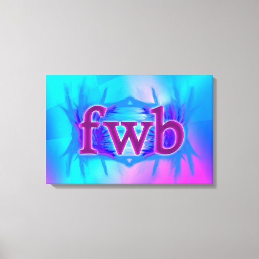 OMG! Fwb! Canvas Afdruk (Voorkant)