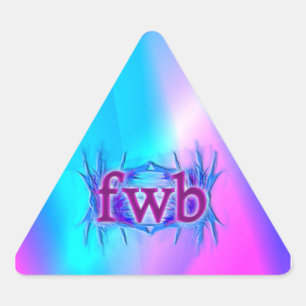 OMG! Fwb! Driehoek Sticker
