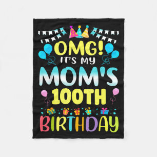 Omg het is de 100ste verjaardag van mijn moeder Zo Fleece Deken