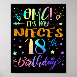 Omg het is de 18e verjaardag van mijn nichtje Scha Poster