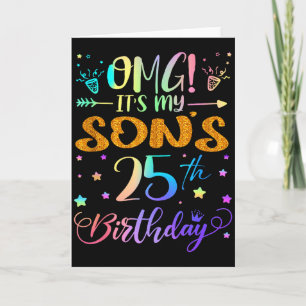 Omg het is de 25e verjaardag van mijn zoon Slecht Kaart