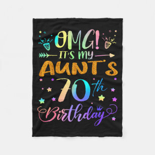 Omg Het Is De 70e Verjaardag Van Mijn Tante Lieve  Fleece Deken