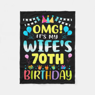Omg Het Is De 70e Verjaardag Van Mijn Vrouw Lieve Fleece Deken