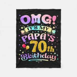 Omg het is de 70ste verjaardag van mijn papa Gefel Fleece Deken