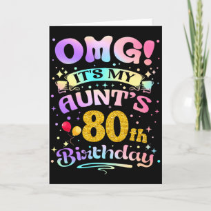 Omg Het Is De 80ste Verjaardag Van Mijn Tante Gefe Kaart