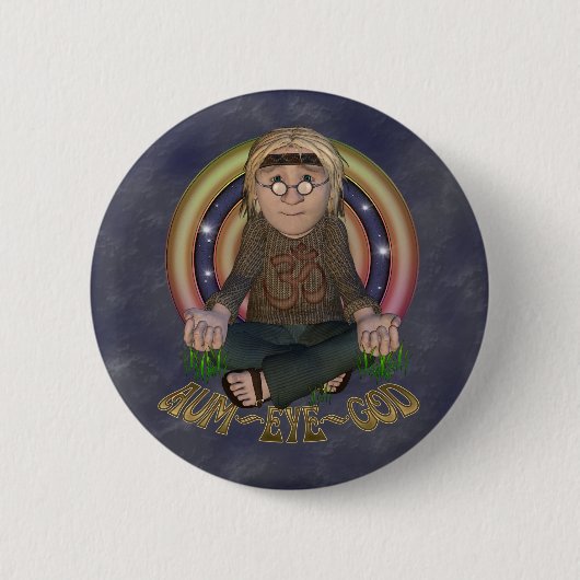 OMG Hippy Buttonnen Ronde Button 5,7 Cm (Voorkant)
