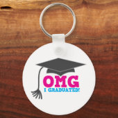 OMG I GRADUATED! Geweldig afstuderen cadeau Sleutelhanger (Voorkant)