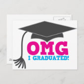 OMG I-graduatie Aankondigingskaart (Voorkant / Achterkant)