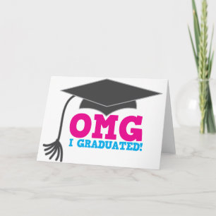 OMG ik ben afgestudeerd Aankondiging