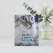 OMG Ik mis je Briefkaarten (Staand voorkant)