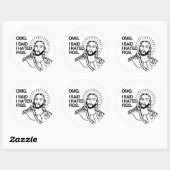 OMG Ik zei dat ik vijgen haatte Ronde Sticker (Vel)