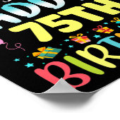 Omg Its My Daddys 75th Birthday Sweet 75 Years Old Poster (Hoek)