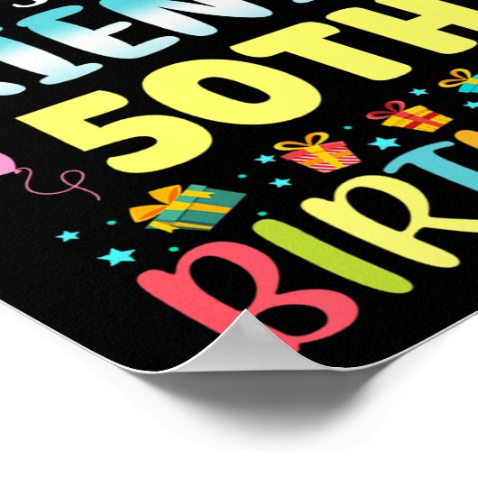 Omg Its My Friends 50th Birthday Sweet 50 Years Ol Poster (Hoek)