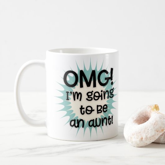 OMG Je vais être une tante Mug (Avec donut)