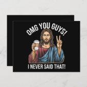 OMG jongens, dat heb ik nooit gezegd Briefkaart (Voorkant / Achterkant)