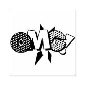 OMG Leuk Retro Stripboek Pop Art Rubberstempel (Afrduk)