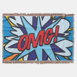OMG Leuke Retro Stripboek Pop Art Deken