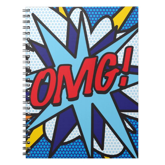 OMG Leuke Retro Strips Pop Art Notitieboek (Voorkant)