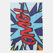 OMG Leuke Retro Strips Pop Art Theedoek (Verticaal)