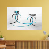 OMG! Lmao Canvas Afdruk (Insitu (Woonkamer))
