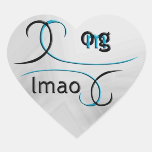 OMG! Lmao Hart Sticker (Voorkant)