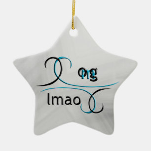OMG! Lmao Keramisch Ornament