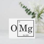 OMG Magnesium Science Chemistry Briefkaart (Staand voorkant)