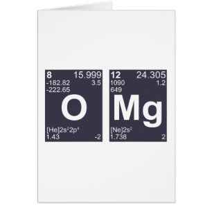 OMG Mijn God Periodic Table Elements