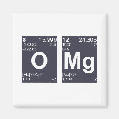 OMG Mijn God Periodic Table Elements Magneet (Voorkant)