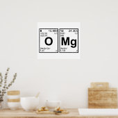 OMG Mijn God Periodic Table Elements Poster (Keuken)