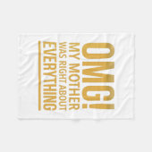 Omg my mom was right about everything fleece deken (Voorkant (Horizontaal))