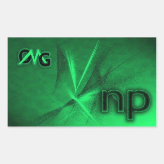 OMG! np Rechthoekige Sticker (Voorkant)