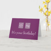 OMG oh ma carte d'anniversaire périodique (Fleur jaune)