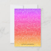 OMG Ombre Parties scintillant Emoji Invitation d'a (Dos)