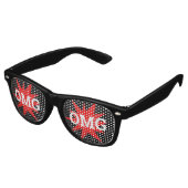 OMG OMG rétro Shades / Fun Party lunettes de solei (Angulaire)