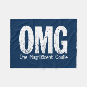 OMG: One Magnificent Goalie (Voetbal) Fleece Deken