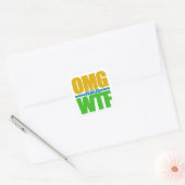 OMG ook bekend als aangepaste WTF-stickers Vierkante Sticker (Envelop)