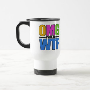 OMG ook bekend als WTF-mok - kies stijl en kleur Reisbeker