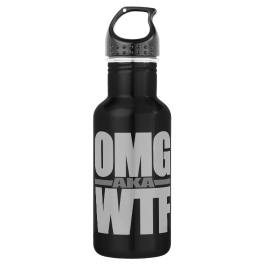 OMG ook bekend als WTF Waterfles (Voorkant)
