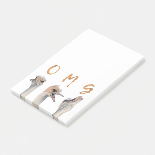 OMG Ostriches Post-it® Notes (Schuin)
