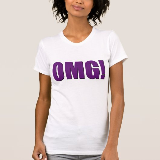 OMG! Paars T-shirt (Voorkant)