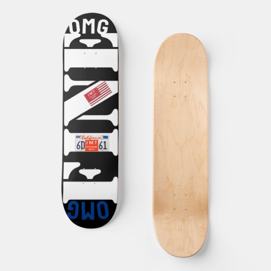 OMG PRIMA! 21 cm Skateboard Deck (Voorkant)
