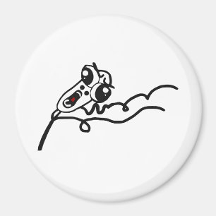 OMG RUN Scared Rage Face Comic Meme Magneet