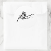 OMG RUN Scared Rage Face Comic Meme Ronde Sticker (Tas)