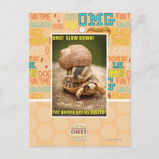 OMG! Rustig aan! Briefkaart (Voorkant)